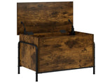 Storage Box Smoked Oak 60 x 40 x 49.5 cm Engineered Wood 8013670