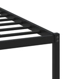 Metal Bed Frame without Mattress Brown Oak 120x190 cm Small Double 4007762