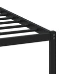 Metal Bed Frame without Mattress Brown Oak 100x200 cm 4007760