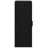 Wall Mounted Cabinet Black Oak 34.5 x 34 x 90 cm 882612