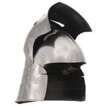 ZNTS Medieval Knight Helmet Antique Replica LARP Silver Steel 286214