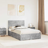Bed Frame with Drawer with Headboard Manual Engineered Wood 3411670