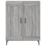 Highboard Grey Sonoma 69.5x34x180 cm Engineered Wood 3189979