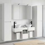 Bathroom Furniture Set 6 pcs White 100 x 14.5 x 70 cm 3407175