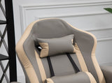 Manual Recliner Armchair PU Leather Lounge Chair w/ Adjustable Leg Rest, 135&deg Reclining Function, T3398P328184