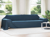 Throw Blanket Navy Blue 350 x 270 cm Fleece 42017136