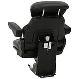 Tractor Seat with Suspension Black 60 x 58 x 72 cm 42008361