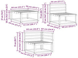 Outdoor Sofa Set 11 pcs Natural Solid Acacia Wood 3385580