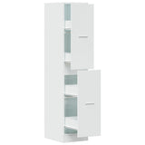 Apothecary Cabinet High Gloss White 30x41x144.5 cm Engineered Wood 855529