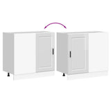 Kitchen Base Cabinet "Porto" High Gloss White Engineered Wood 854300