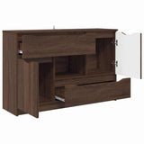Sideboard with Drawer Brown Oak 100 x 30 x 65.6 Engineered Wood 888794