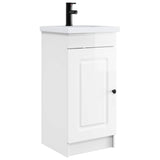 Bathroom Vanity with Sink High Gloss White 42 x 40 x 84.5 cm 889998