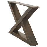Coffee Table Legs 2 pcs Natural Steel 60x cm Steel 4012691