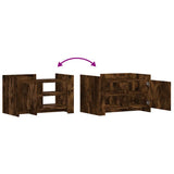 Coffee Table Smoked Oak 80x50x50 cm Engineered Wood 848357