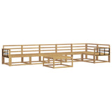 Outdoor Sofa Set 7 pcs White 79 x 79 x 37 cm Solid Acacia Wood 3386558
