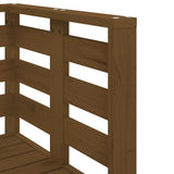 3 Piece Garden Lounge Set Honey Brown Solid Wood Pine 825145