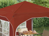 Pop-up Party Tent 192 x 192 x 245 cm Terracotta 42019831