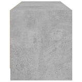 TV Cabinet with Glass Doors Concrete Grey 102x37x42 cm 836374