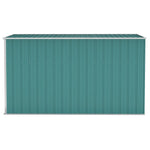 Wall-mounted Garden Shed Green 118x288x178 cm Galvanised Steel 316225