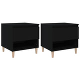 Bedside Tables 2 pcs Black 50x46x50 Engineered Wood 819535