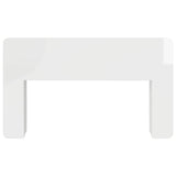 Headboard Cabinet with Storage White Engineered Wood 8001205