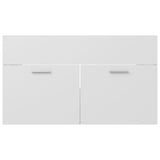 Sink Cabinet with Built-in Basin White Engineered Wood 3070829