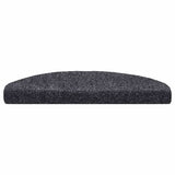 Stair Mats Self-adhesive 30 pcs 65x21x4 cm Dark Grey Half Round Large 3365656