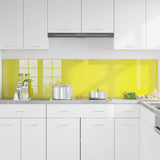 Kitchen Backsplash 2 pcs Yellow 100 x 50 cm Tempered Glass 3415480