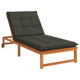 Sunlounger Cushion GEMERT 100% Polyester Anthracite 947436