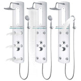 Shower Panel Unit 25x43x120 cm Silver 142994