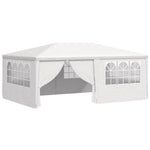 Professional Party Tent with Side Walls 4x6 m White 90 g/m 48527