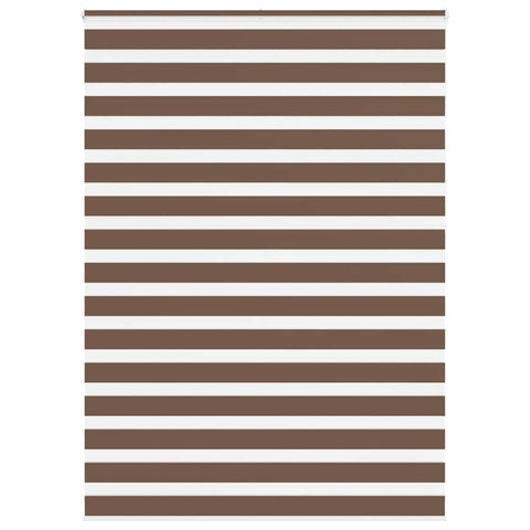 ZNTS Zebra Blind Brown 160x230 cm Fabric Width 155.9 cm Polyester 4014403