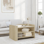 ZNTS Coffee Table Sonoma Oak 80x50x50 cm Engineered Wood 848341