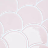Fish Scale Tile 20 pcs Light Pink 30 x 30 cm 42046220