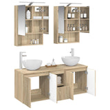 Bathroom Cabinet Set 5 pcs Sonoma Oak 50 x 14.5 x 70 cm 3406361