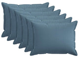 Cushion Cover 6 pcs HOUTEN Jeans Blue 80 x 80 cm Faux Linen 921576