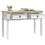 End Table Corona White 115 x 46 x 73 cm Solid Pine Wood 42021194
