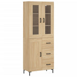 Highboard Sonoma Oak 69.5x34x180 cm Engineered Wood 3198660