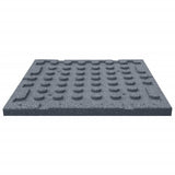 Fall Protection Tiles 12 pcs Rubber 50x50x3 cm Grey 3096596