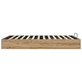 Ottoman Bed Frame Artisan Oak 140 x 200 cm Engineered Wood 3409236