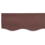 Awning Replacement Fabric Brown 380 x 195 cm Polyester 42000459