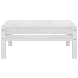 3 Piece Garden Lounge Set White Solid Pinewood 3082613
