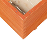 Garden Planter Wax Brown 110x60x49.5 cm Solid Wood Pine 3282571