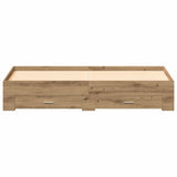 Bed Frame with Drawers Artisan oak 180 x 200 cm Engineered wood 3333961