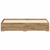 Bed Frame with Drawer Artisan Oak 180 x 200 cm Engineered Wood 3333961