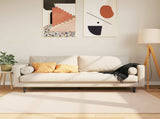 Rug Runner MARSA Cream 120 x 170 cm Polyester and PVC 42023068