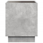 ZNTS Coffee Table with Infinity LED Concrete Grey 50x50x50 cm 847654