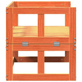 Garden Sofa Bench Extendable Wax Brown Solid Wood Pine 844659