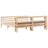 Bed Frame with Headboard without Mattress 200x200 cm 3305951