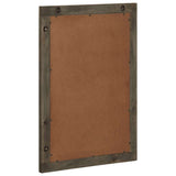 Bathroom Mirror Grey 50x3x70 cm Solid Wood Mango 4017715